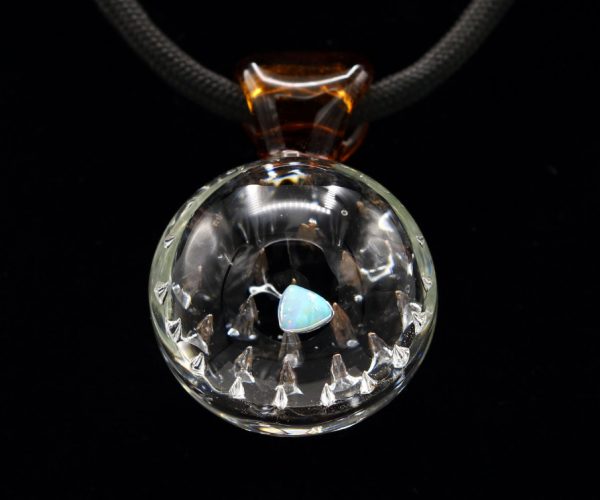 Shana Glassgirl Bubble Spike Opal Pendant