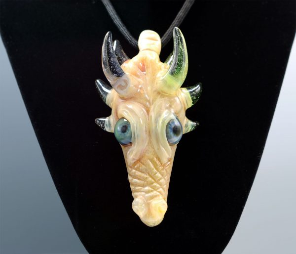 Kiebler CFL shifty dragon head pendant