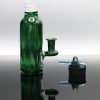Glassmith Experimental Green Bubble Bottle