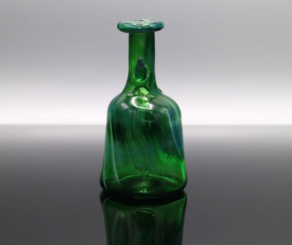 Glassmith Experimental Green Pocket Bottle