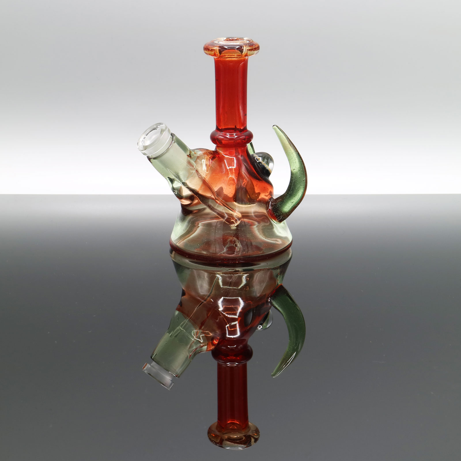 Dandi Glass – Red Horned Honeycomb Micro