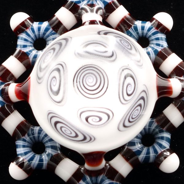 Kaja Glass Circletech Microspiral Shield Pendant