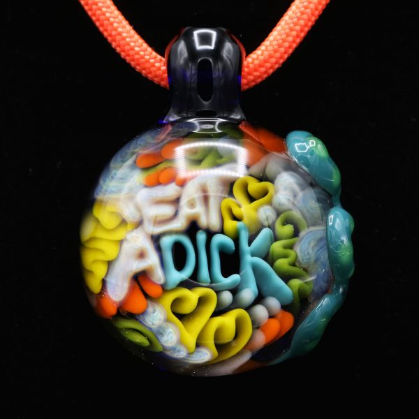 Junebug Glass Eat a Dick Pendant