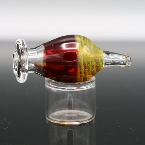 Little Pot Glass Red Bubble Cap