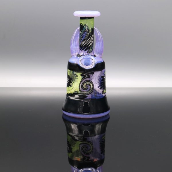 Glassmith Pink Bow Tie Heady Pocket Bottle