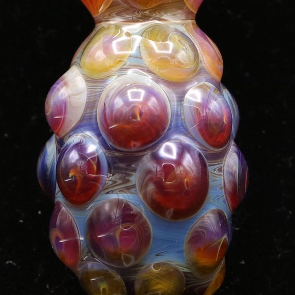 Goose Glass Amber Purple Pineapple Pendant
