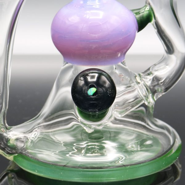 Chappell Glass Purple and Green Recycler