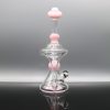Chappell Glass Pink and White Recycler