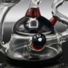 Chappell Glass Red and Black Recycler
