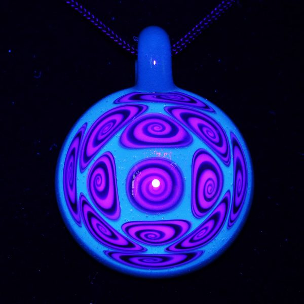 Kaja Glass 13 Section Atomic Stardust Microspiral Glass Pendant