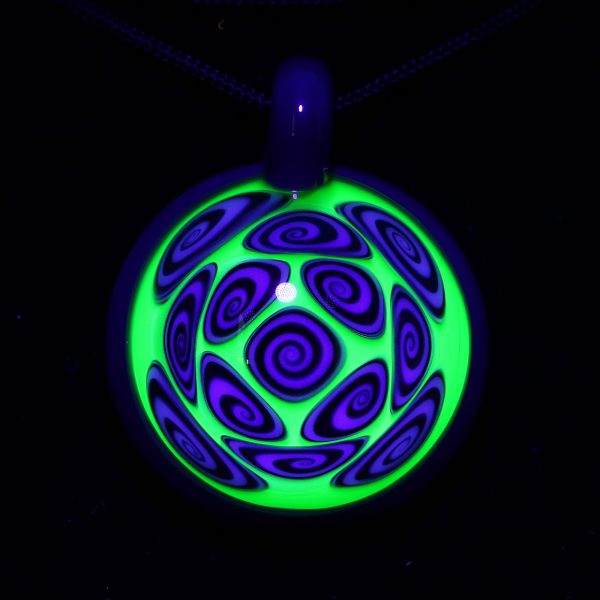 Kaja Glass Illuminati over Spruce Microspiral Glass Pendant