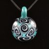 Kaja Glass 7 section microspiral glass pendant