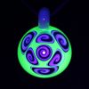 Kaja Glass 7 section microspiral UV CFL glass pendant