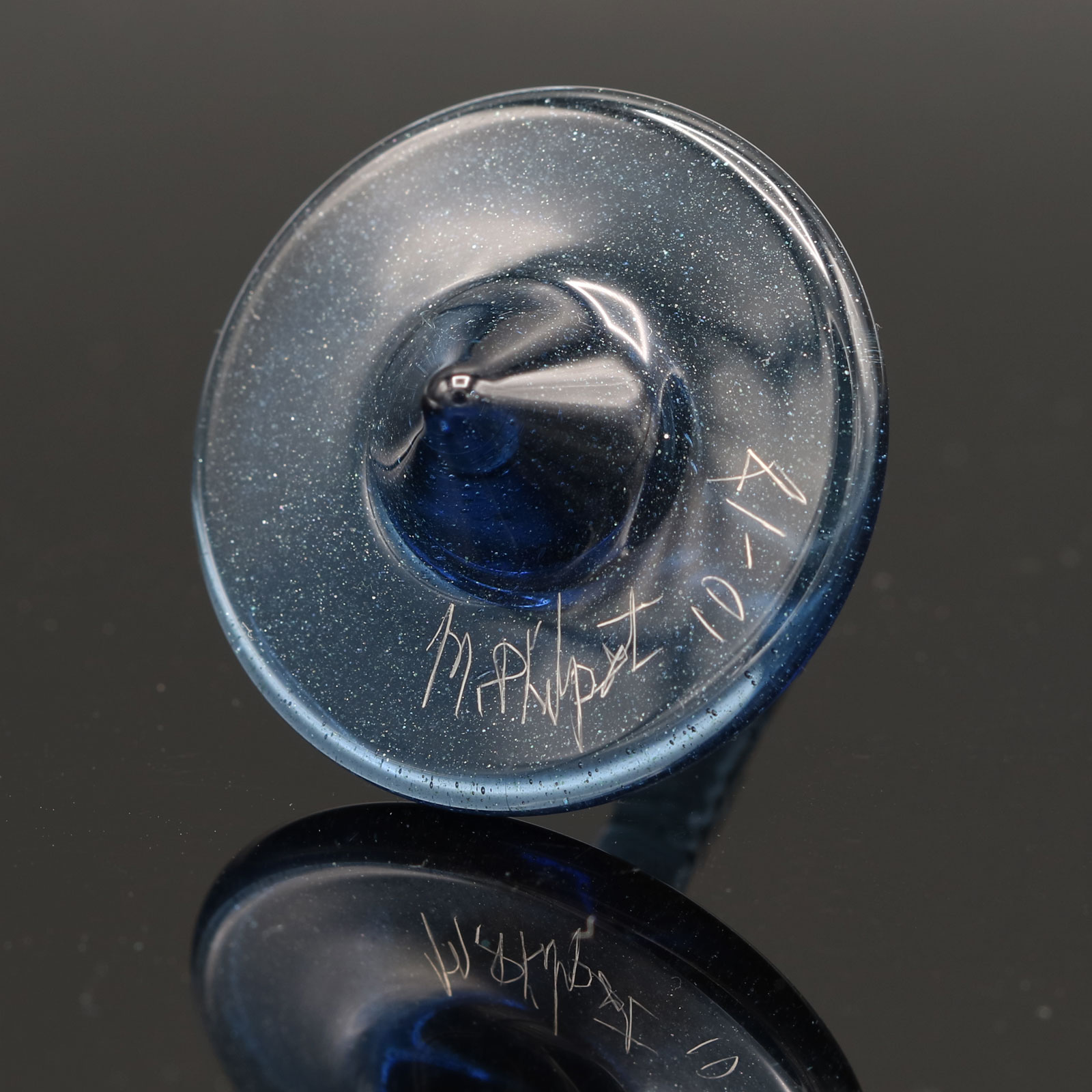 Mike Philpot – Blue Spinning Glass Top