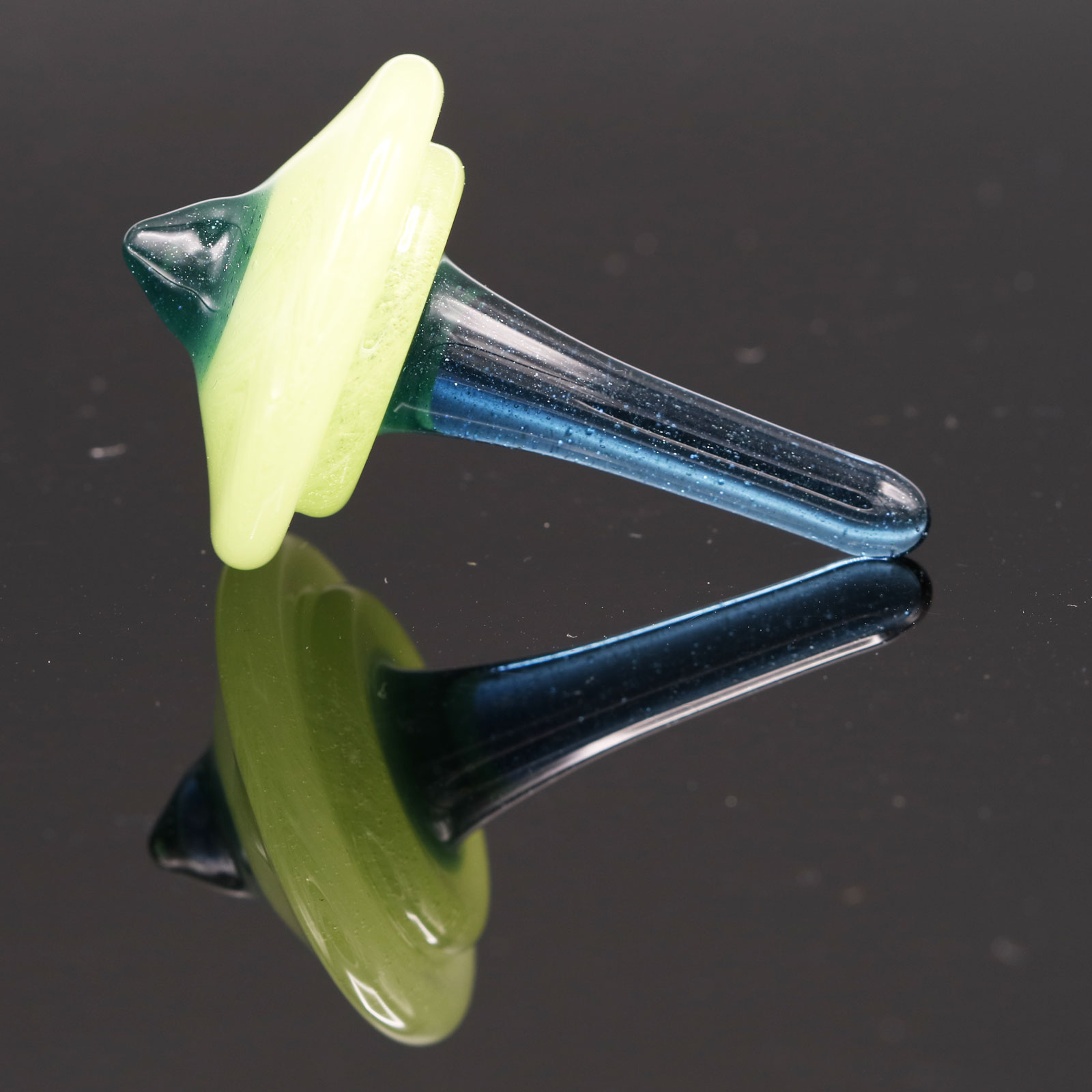 Mike Philpot – Blue and Green Spinning Glass Top