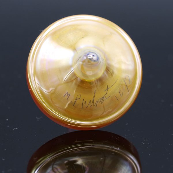 Mike Philpot Gold Fumed Glass Top