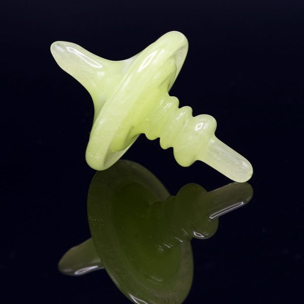 Mike Philpot Light Green spinning glass top