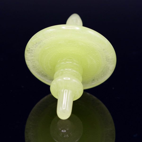 Mike Philpot Light Green spinning glass top