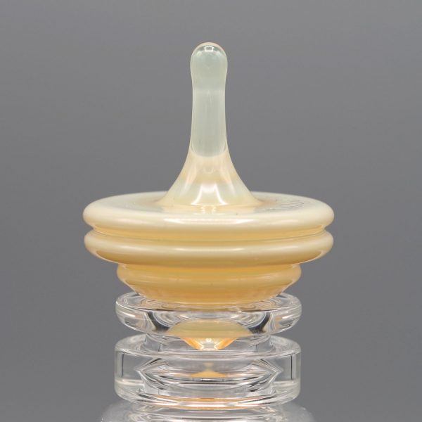 Mike Philpot Silver Fumed Glass Spinning Top