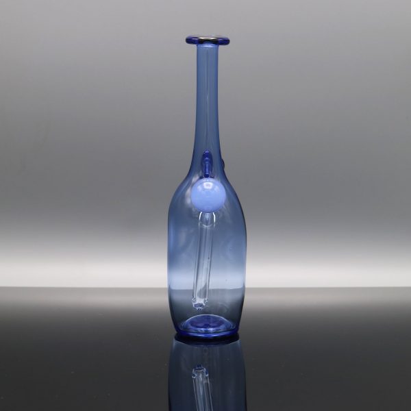 Roadhouse Glass Light Cobalt Bottle with Blue Marble Attachment