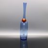 Roadhouse Glass Light Cobalt bottle with red marble attachment