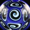 Kaja Glass Deja Blue 9 Section Microspiral Pendant