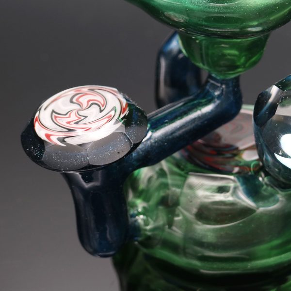 chappell-glass-blue-green-stardust-faceted-recycler-4