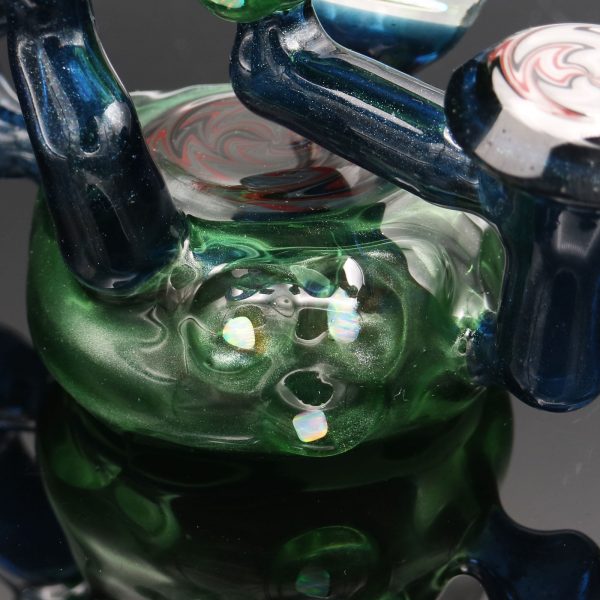 chappell-glass-blue-green-stardust-faceted-recycler-5