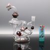 Chappell Glass Red Marble Recycler