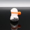 Chappell Glass White and Orange Mini Hammer