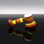 Chappell Glass Orange Red White and Yellow Mini Hammer