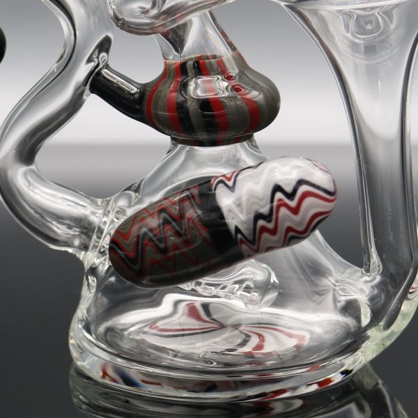 chappell-glass-red-black-white-recycler-with-bead-2