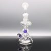 Chappell Glass White and Purple Recycler