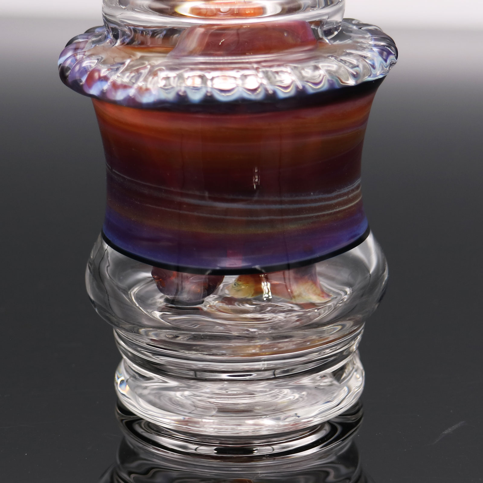 Unlmtd Glass – 2021 Amber Purple Puffco Peak Attachment